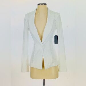 Guess Women's White Lace Blazer